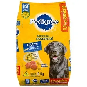 RACAO CAES PEDIGREE ADULTO CARNE LEVE 10.1 PAGUE 9 (FECHADA)