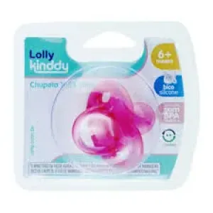 CHUPETA LOLLY BABY BICO ORTODONTICO ROSA TAMANHO 2 REF 6015-01F