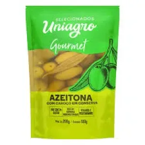 AZEITONAS UNIAGRO COM CAROCO EM CONSERVA 100G