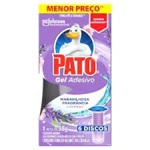 DESINFETANTE PATO GEL ADESIVO LAVANDA REFIL MENOR PRECO 38GR
