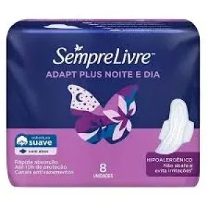 ABSORVENTE SEMPRE LIVRE MAX SUAVE NOTURNO C/ABAS C/8
