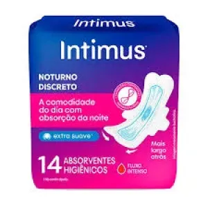 ABSORVENTE INTIMUS DIA E NOITE ULTRA FINO EXTRA SUAVE C/14