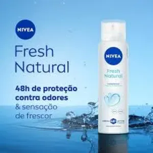 DESODORANTE NIVEA FRESH NATURAL AEROSOL150ML