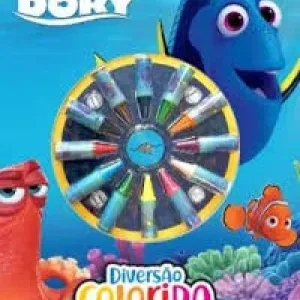 LIVRO PROCURANDO DORY DIVERSAO COLORIDA DISNEY PIXAR C/GIZ DCL