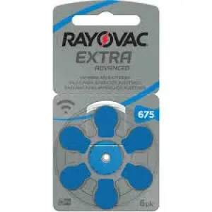 PILHA RAYOVAC AUDITIVA  EXTRA ADVANCED 675 C/6