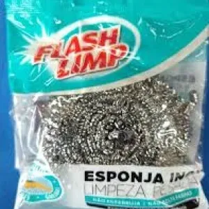 ESPONJA DE ACO INOX FLESH LIMP