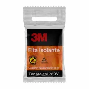 FITA ISOLANTE RETARDANTE DE CHAMA 750V 3M 18MMX5M