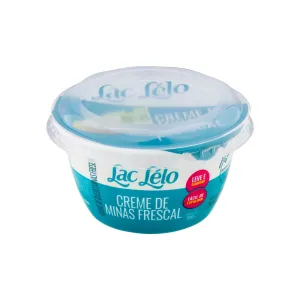 QUEIJO  MINAS LAC LELO FRESCAL CREMOSO 200GR