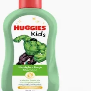 SHAMPOO HUGGIES KIDS HULK NUTRICAO E FORCA 360ML