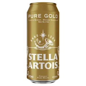 CERVEJA STELLA ARTOIS LAGER PURO MALTE SEM GLUTEN 473ML