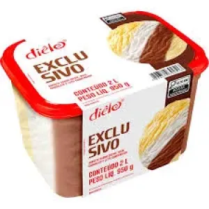 SORVETE DIELO EXCLUSIVO 4 SABORES 2L