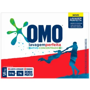 SABAO EM PO OMO LAVAGEM PERFEITA ATIVO CONCENTRADO 1.6KG