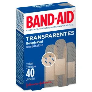 CURATIVO BAND-AID TRANSPARENTE JOHNSON E JOHNSON C/40