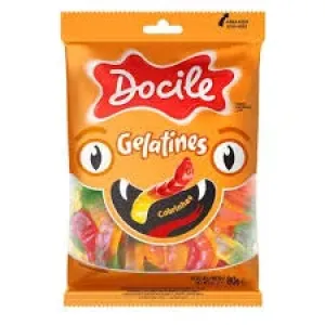 BALA DOCILE GELATINES COBRINHAS 80GR