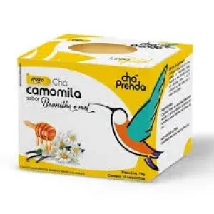 CHA PRENDA CAMOMILA BAUNILHA E MEL 15 SAQUINHOS