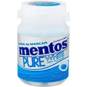 GOMA DE MASCAR MENTOS PURE WHITE MINT 28UN