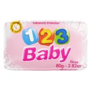 SABONETE BABY 123 ROSA 80G