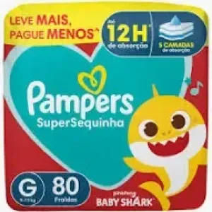 FRALDA PAMPERS SUPERSEQUINHA G C/34