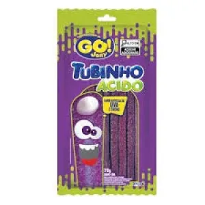 BALA GO JELLY TUBINHO UVA ACIDO 70GR