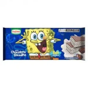 WAFER ORQUIDEA CHOCOLATE E BAUNILHA BOB ESPONJA 90GR