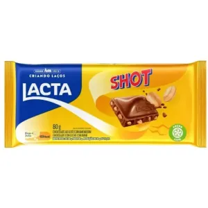 BARRA DE CHOCOLATE LACTA SHOT 80GR