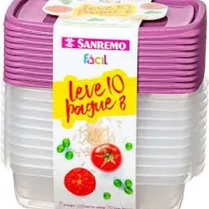 POTE PLASTICO PLASVALE KIT C/ 3UN POTE MAIS 900ML REF1851