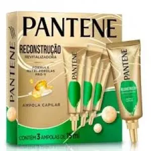AMPOLA PANTENE TRATAMENTO CAPILAR RECONSTRUCAO REVITALIZADORA 15ML C/3