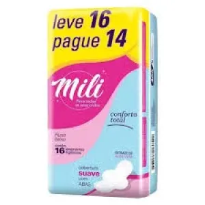 ABSORVENTE MILI CONFORTO TOTAL C/ABAS L16P14