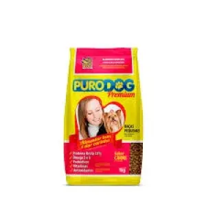 RACAO CAES PURODOG PREMIUM RACAS PEQUENAS CARNE 1KG