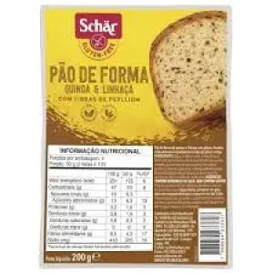PAO SCHAR DE FORMA QUINOA E LINHACA 200G