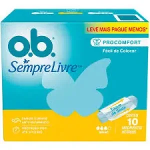 ABSORVENTE OB SEMPRE LIVRE MEDIO C/10UN