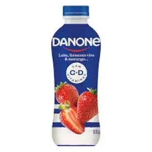 LEITE FERMENTADO VIVO DANONE MORANGO 850G