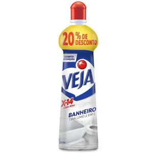 DESINFETANTE VEJA X-14 BANHEIRO 2EM1 SQEEZE 500ML