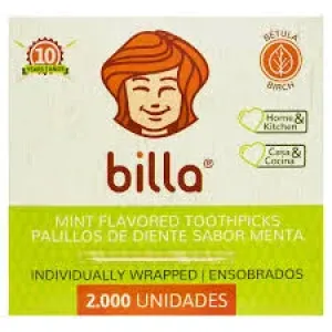 PALITO DENTAL BILLA MENTOLADO C/1000