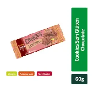 COOKIES VITAO SEM GLUTEN COM GOTAS DE CHOCOLATE 60GR