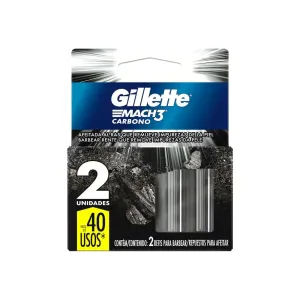 RECARGA GILLETTE MACH3 CARBONO C/2