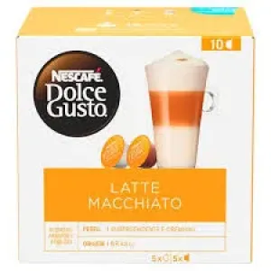 CAFE EM CAPSULA NESCAFE DOLCE GUSTO LATTE MACCHIATO C/10UN 170G