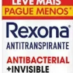 DESODORANTE REXONA AEROSOL ANTIBACTERIAL + INVISIBLE 72H 250ML