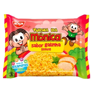 MACARRAO INSTANTANEO NISSIN TURMA DA MONICA GALINHA SUAVE 85G