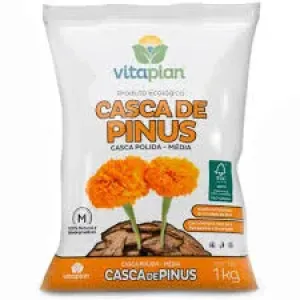 CASCA DE PINUS VITAPLAN PEQUENA 2KG
