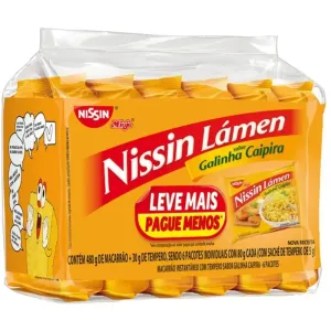MACARRAO INSTANTANEO NISSIN KIT GALINHA CAIPIRA C/6  85G