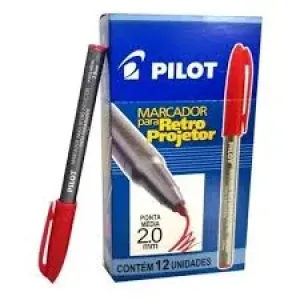 MARCADOR P/RETRO PROJETOR PILOT VERMELHO 2.0