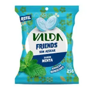PASTILHAS VALDA FRIENDS SACHE SEM ACUCAR MENTOL E EUCALIPTOL 25GR