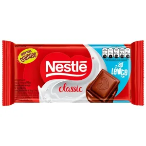 BARRA DE CHOCOLATE NESTLE CLASSIC AO LEITE 80GR
