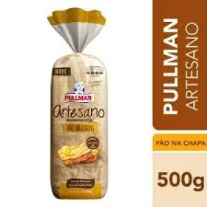 PAO DE FORMA PULLMAN ARTESANO NA CHAPA 500G