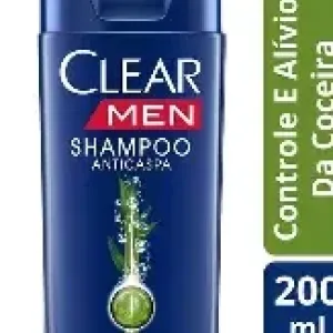 SHAMPOO CLEAR ANTICASPA CONTROLE E ALIVIO DA COCEIRA 200ML