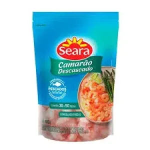 CAMARAO DESCASCADO SEARA CONGELADO FRESCO 400GR