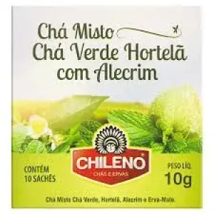 CHA CHILENO VERDE HORTELA ALECRIM 10G