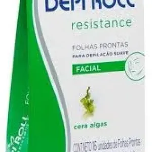 FOLHAS PRONTAS DEPILACAO FACIAL DEPIROLL RESISTANCE ALGAS C/16