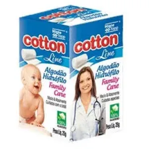 ALGODAO HIDROFILO COTTON LINE FAMILY CARE 25G